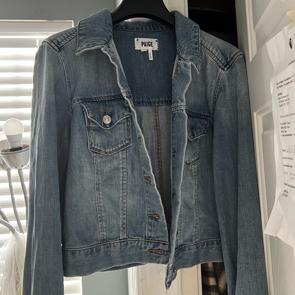 Paige Cropped Demin Jacket